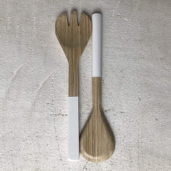 Fiber bamboo salad server – wholesale