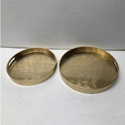 Gold lacquer tray – Round