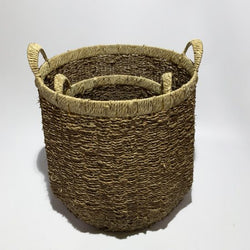 Seagrass storage baskets – Natural color