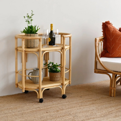 Rattan Bar Trolley made in Vietnam