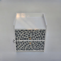Mother of Pearl Nightstand Bedside Table