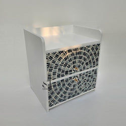 Mother of Pearl Nightstand Bedside Table