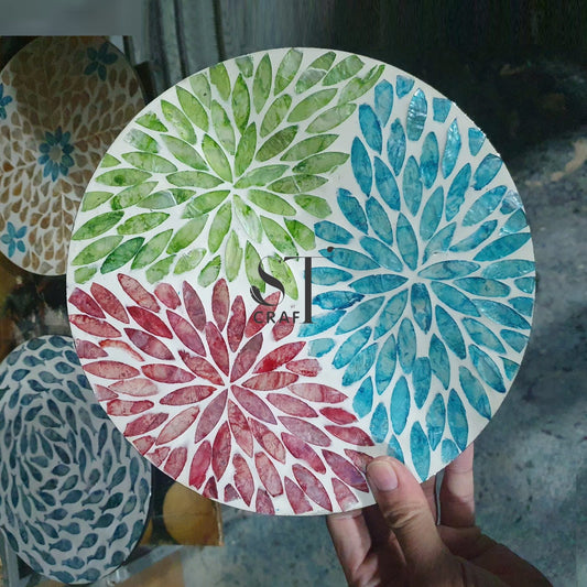 Mother of Pearl Charger made in Viet Nam