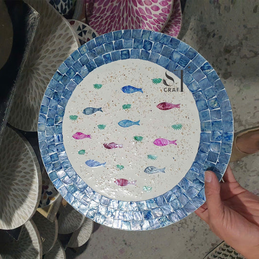 Mother of Pearl Plate Charger made in Viet Nam