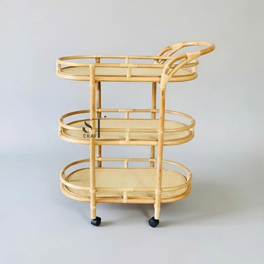 Rattan Bar Cart made in Vietnam