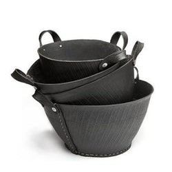 Recycled Rubber Basket with handle