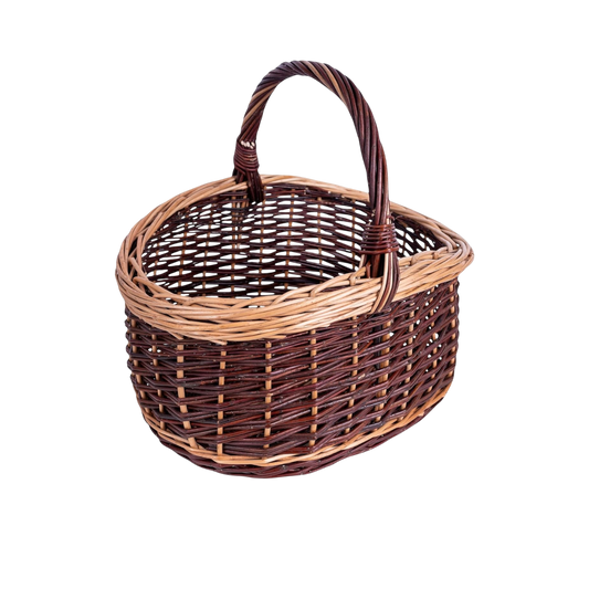 Rattan Picnic Basket with Handle