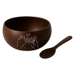 3D Printed Coconut Bowls + Spoon for Valentine’s Day
