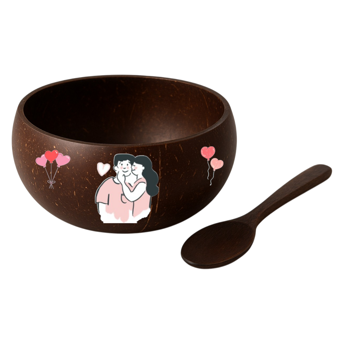 3D Printed Coconut Bowls + Spoon for Valentine’s Day