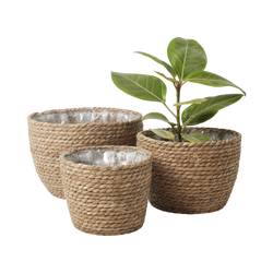 Seagrass Planter Pots – Set of 3