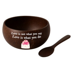 3D Printed Coconut Bowls + Spoon for Valentine’s Day