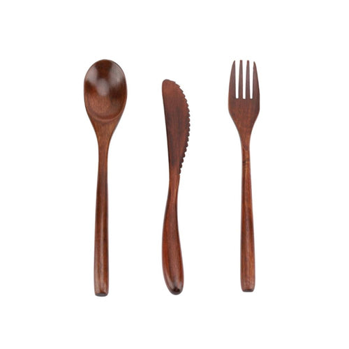 Wooden Cutlery Dishware Set made in Vietnam